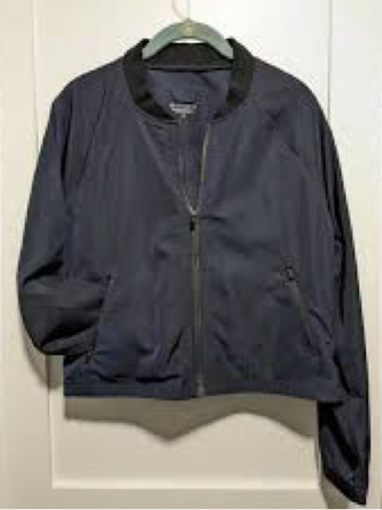 Athleta Jackets & Blazers - Athleta Black Nylon Bomber Jacket with Zip Pockets